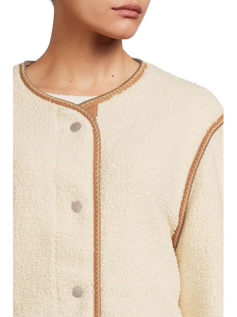 White UGG Emmersyn Uggbraid Jacket