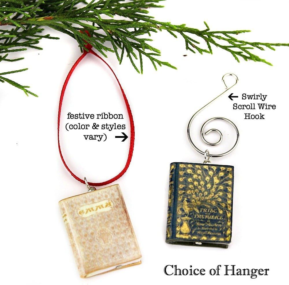 JANE AUSTEN NOVELS Sculpted Clay Mini Book Ornament SET by Book Beads (Collector's First Editions)