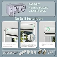 Vista 3 de Persianas motorizadas automáticas mejoradas a inteligentes, sin taladro, con cenefa integrada personalizada, persianas eléctricas opacas