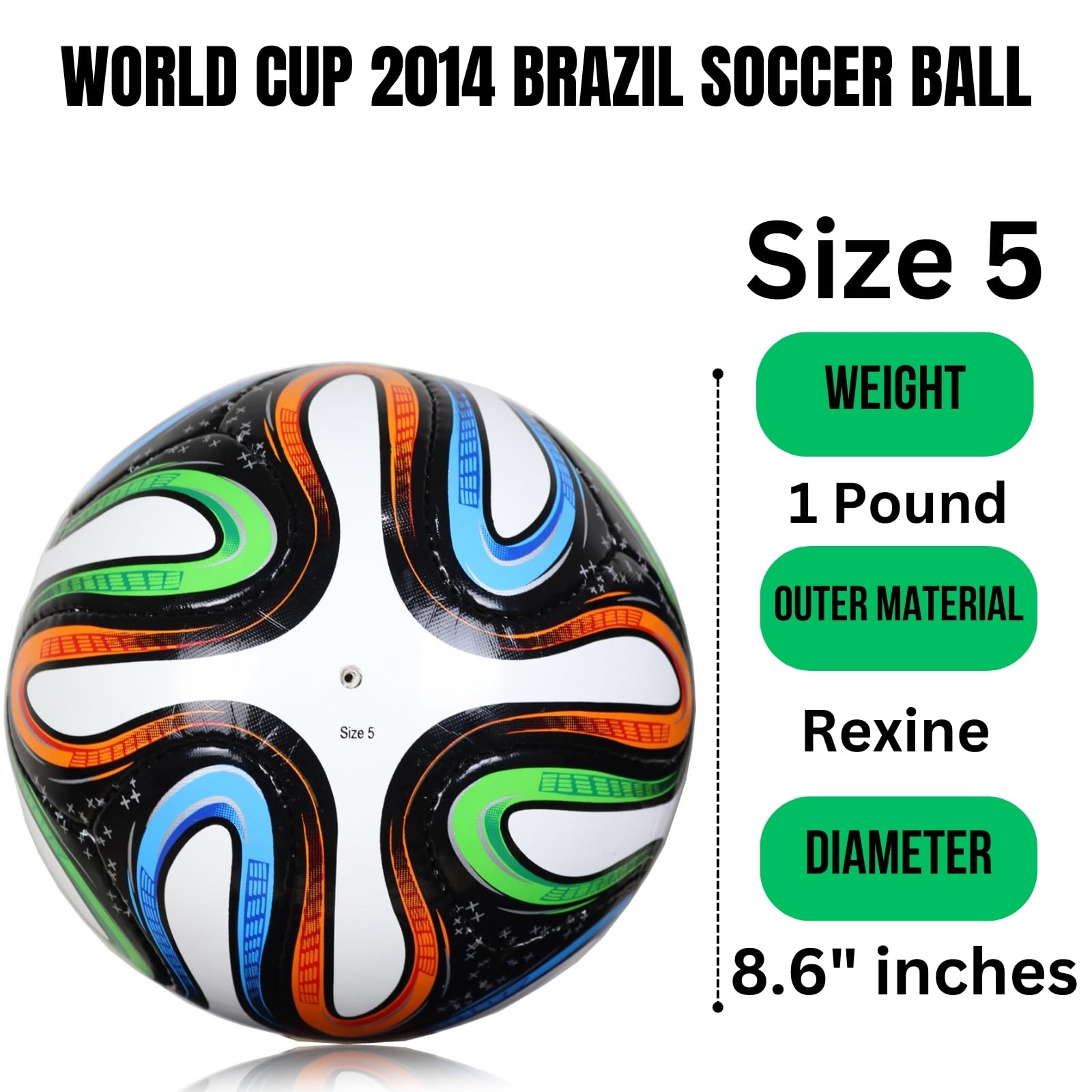 World Cup 2014 Brazil Final Famous Match Ball Football Replica