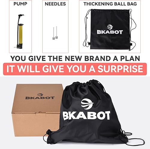 Miniatura 6 de BKABOT Balón de baloncesto al aire libre de 29.5 pulgadas, pelota de baloncesto para hombre para interiores, pelotas de baloncesto tamaño oficial 7,