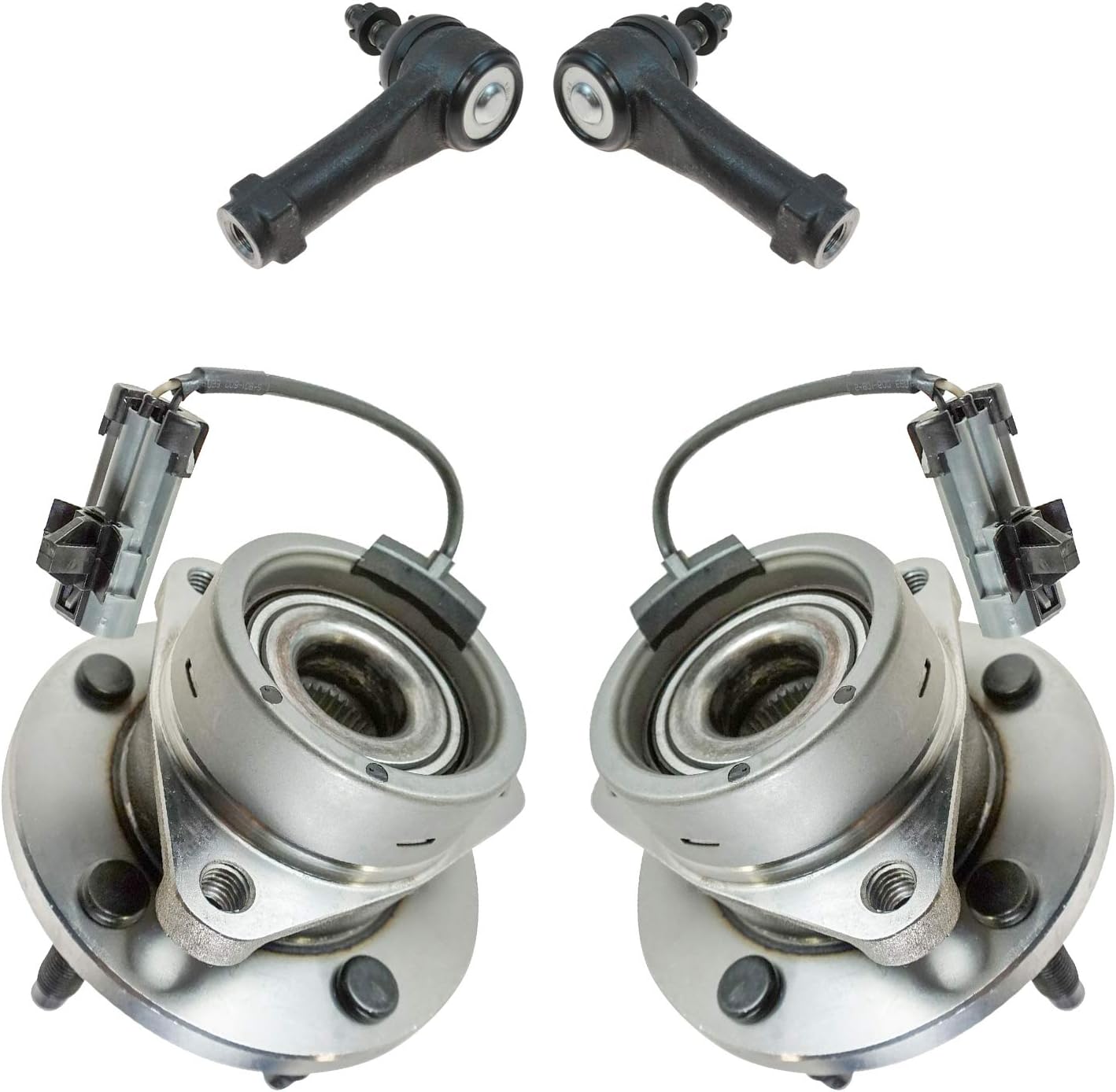 Wheel Hub Assembly and Tie Rod End Kit for 2007-2009 Pontiac G5 - Front