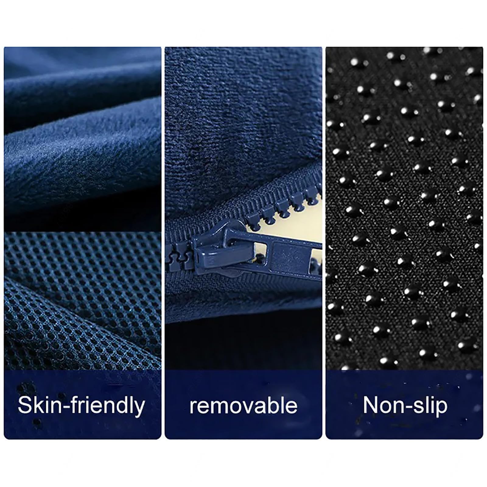 Cuscino per emorroidi, Cuscino per Sedile antidecubito in Memory Foam di Alta qualità, Lavabile, Cuscino per Sedia a rotelle per Ufficio, Auto, Sedia a rotelle, Scuola, Blu