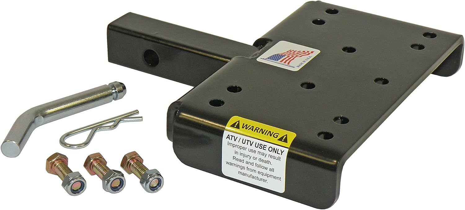 ATV/UTV Winch Mounting Plate for 1-1/4 Inch Receivers - Made in U.S.A.