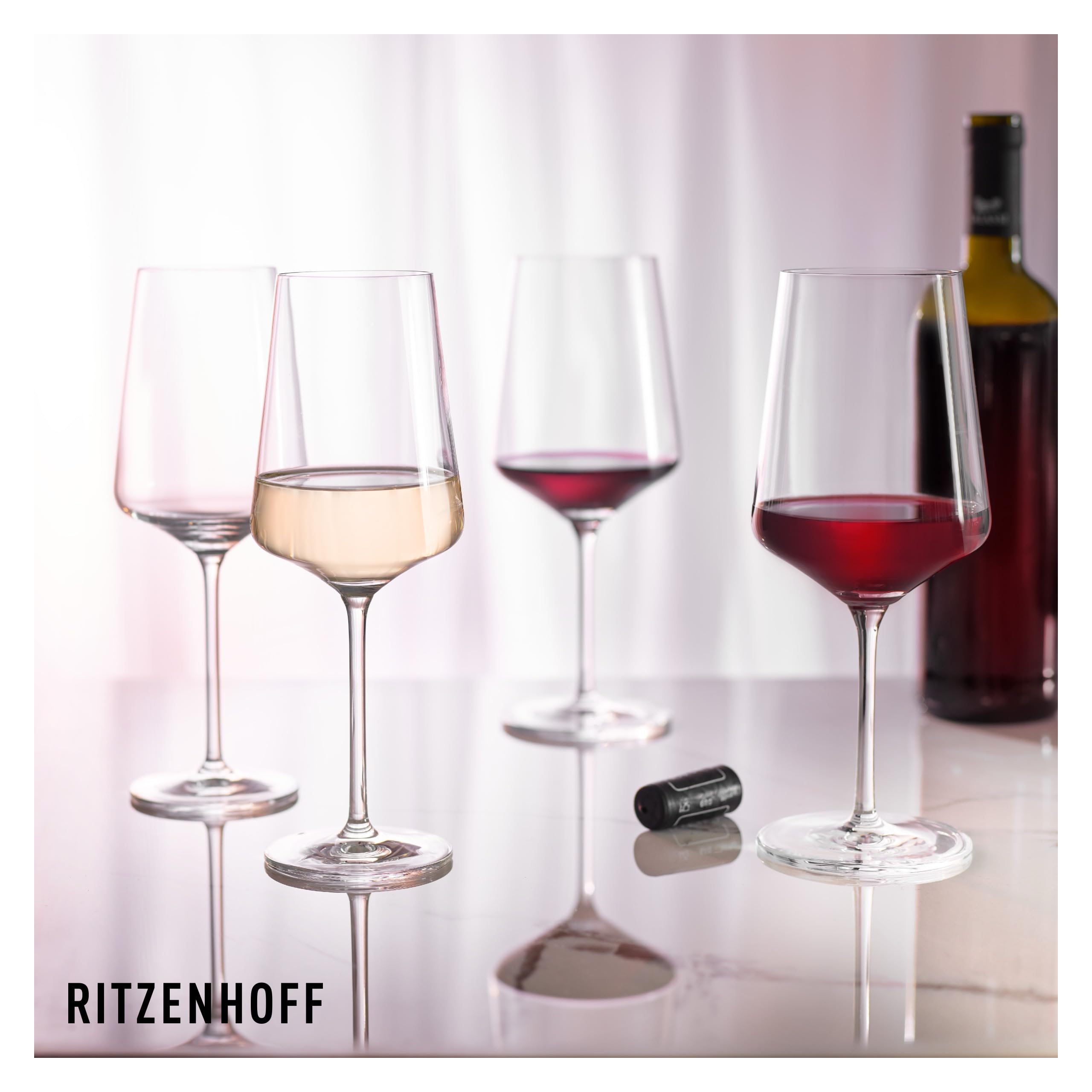 RITZENHOFF 9101103 Weinglas-Set 12-teilig - Lichtweiss - Made in Germany