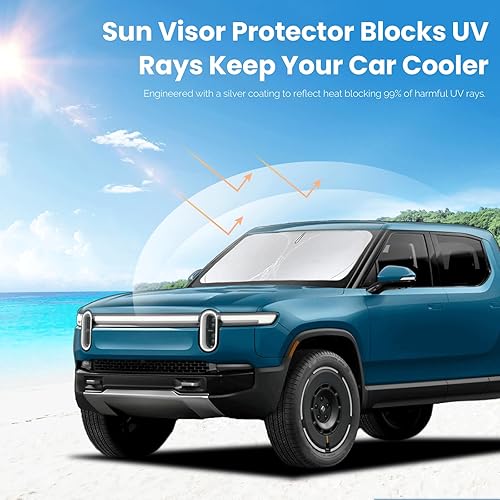 Miniatura 5 de Parasol para parabrisas de automóvil compatible con Subaru Crosstrek 2021 2022 2023 - Parasol para ventana delantera XV Crosstreck 2012-2023,