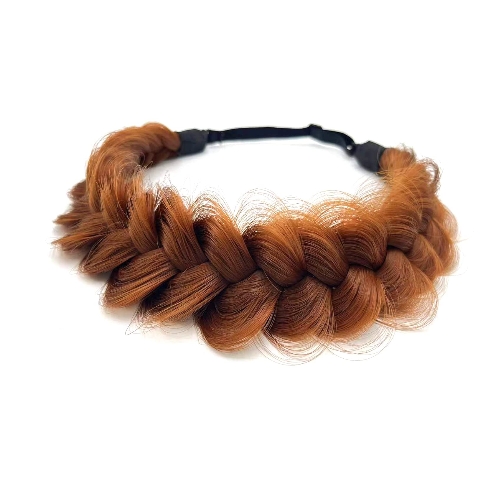 Braid Headband 2 Strands Messy Classic Chunky Plaited Wide Braids Elastic Stretch Quality Synthetic Braided Headband Women Girl