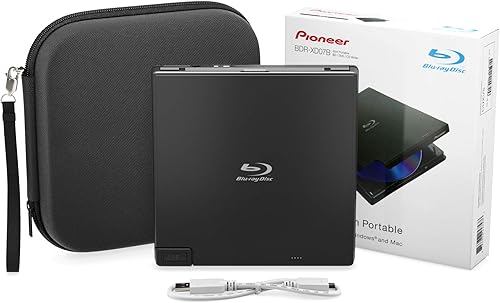 Pioneer BDR-XD07B Slim Portable USB 3.0 BD/DVD/CD Burner - Thumbnail 3