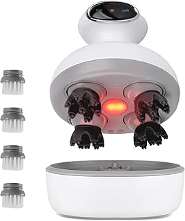Top 8 Head Massagers in India for Relaxing Your Mind 16 Sponsored Ad - HOUZAIDE Waterproof Electric Head Massager Machine with Advanced EMS Red Light Therapy for Hair Growth, Den...