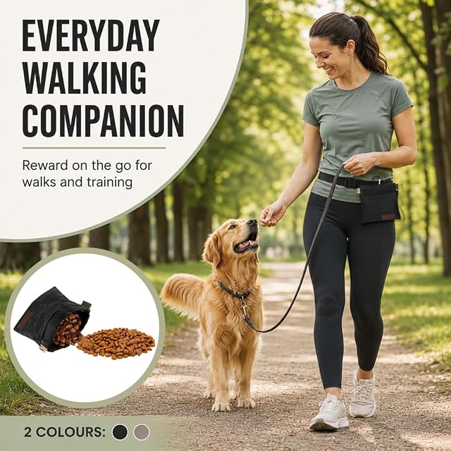 Foto 6 de 7 de 2 PCS Bolsa Premios Perro Pequeña,HMCEY Pet Training Snack Bag-12.5 X 12 CM