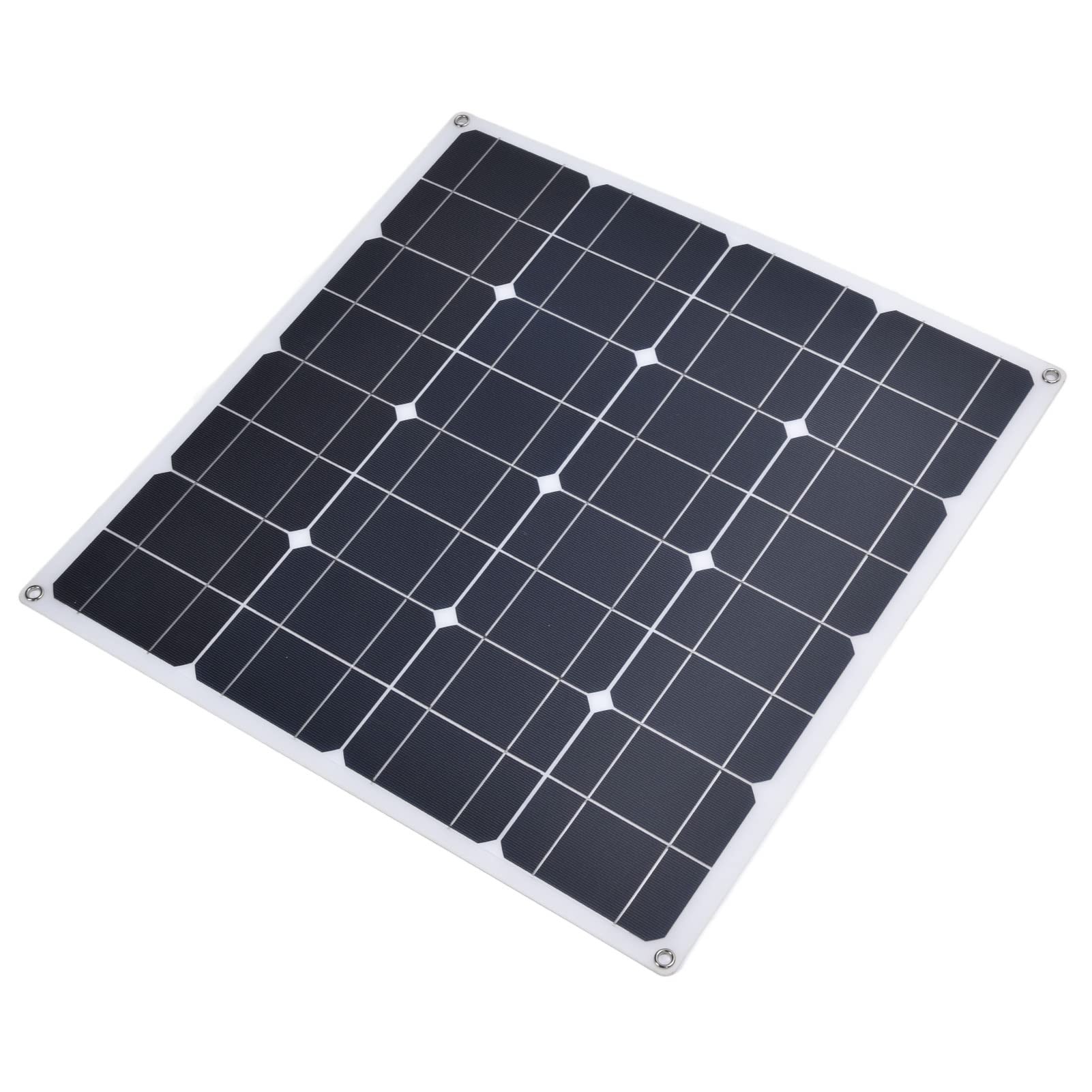 Tnfeeon Panel Solar Monocristalino 60W, Kit con Salida USB 12V DC, para