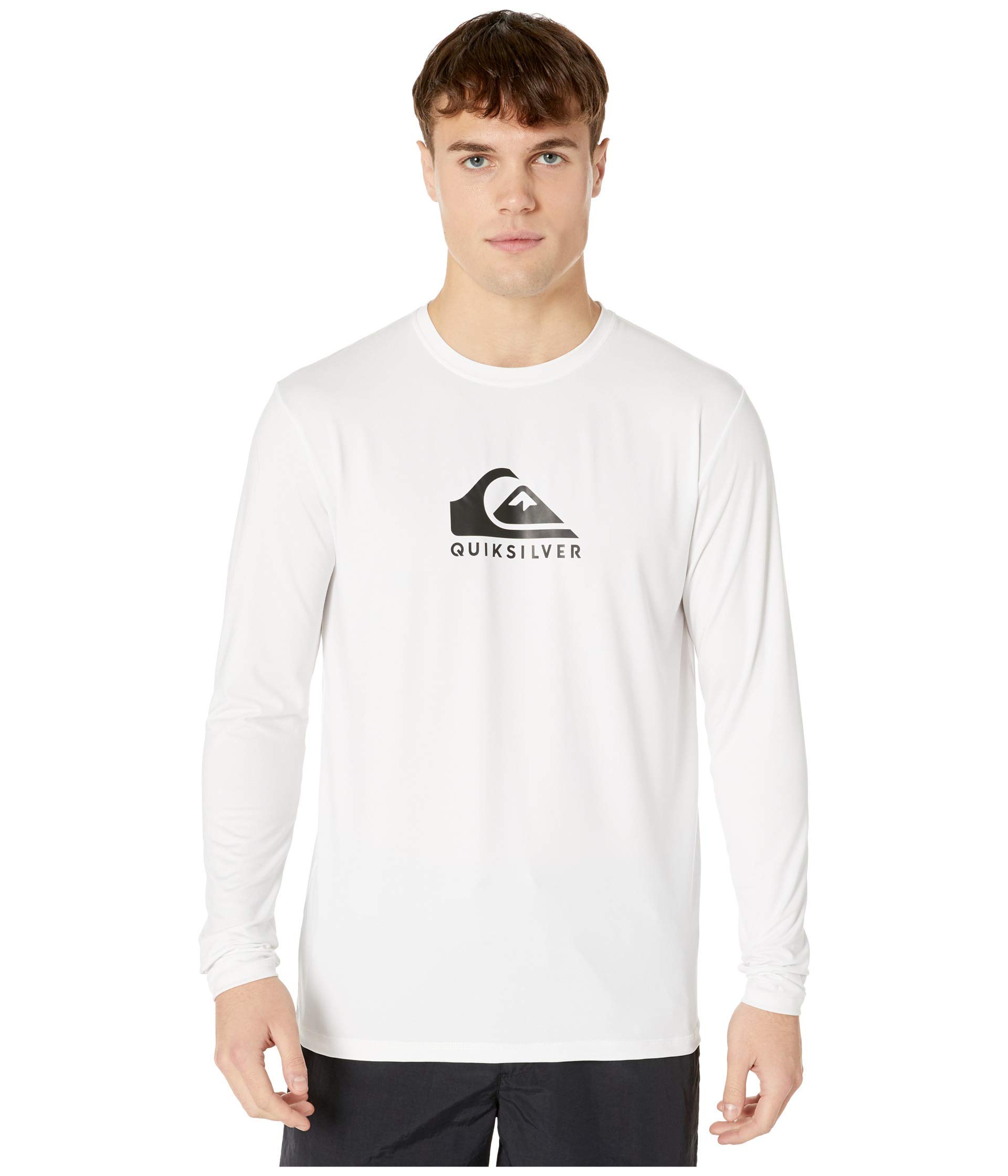 Quiksilver Men's Standard Solid Streak Long Sleeve Rashguard UPF 50 Sun Protection Surf Shirt