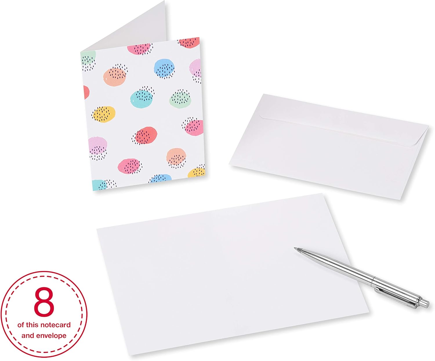American Greetings Blank Cards with White Envelopes for All Occasions, Rainbow Designs (48-Count) - Image 4