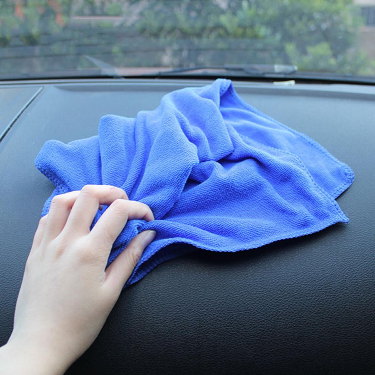 50pcs Microfiber Car Washing Cloths Super Absorbent Auto Drying Towels for Exterior and Interior Use