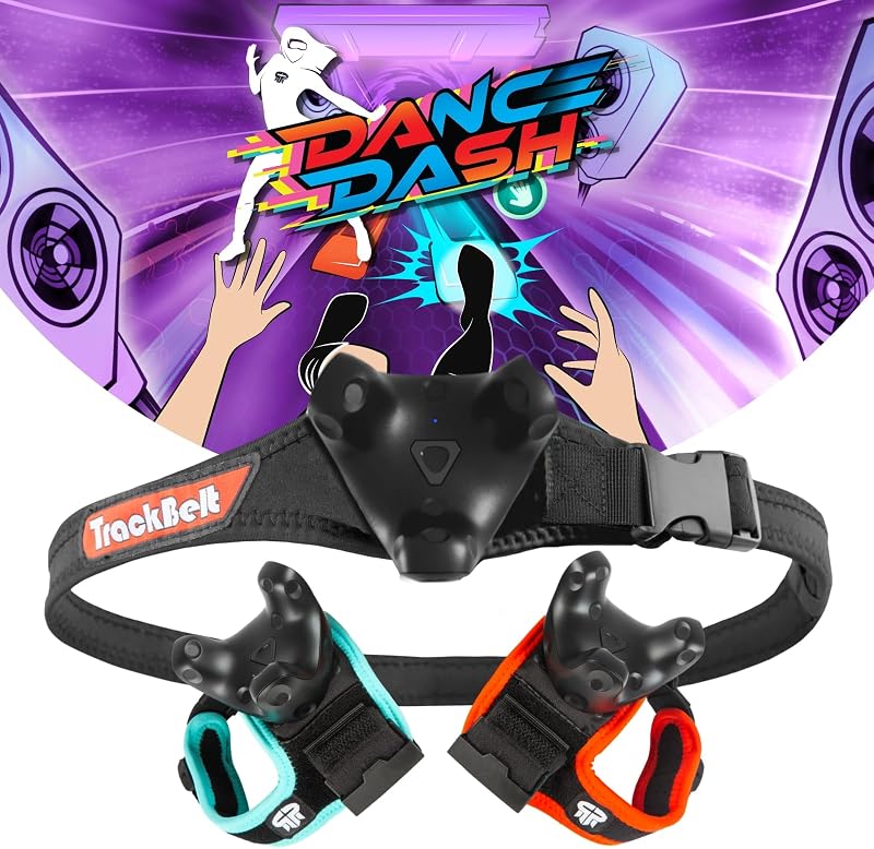 Trackstraps Elite Bundle Dance Dash Clave de Steam | Estabilidad de bloqueo del talón para Vive Tracker 3.0 2.0 Tundra y HTC Vive Ultimate, seguimiento de cuerpo completo en realidad virtual, rastreadores no incluidos