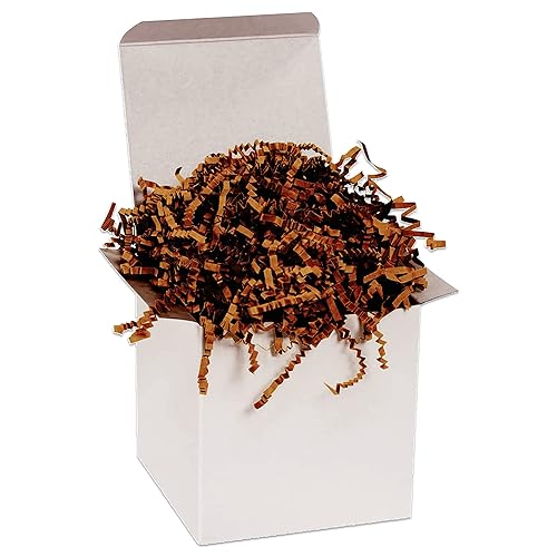 BOX USA Papel kraft arrugado de 10 libras para embalaje, envío y mudanza, papel triturado para caja de embalaje, relleno de canastas, bolsas,