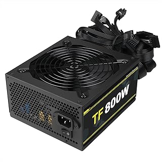 800W Power Supply Full Voltage 100-240V Active PFC Gaming PSU Non-Modular 80 Plus Gold Computer Power Supplies for Desktop PC Server