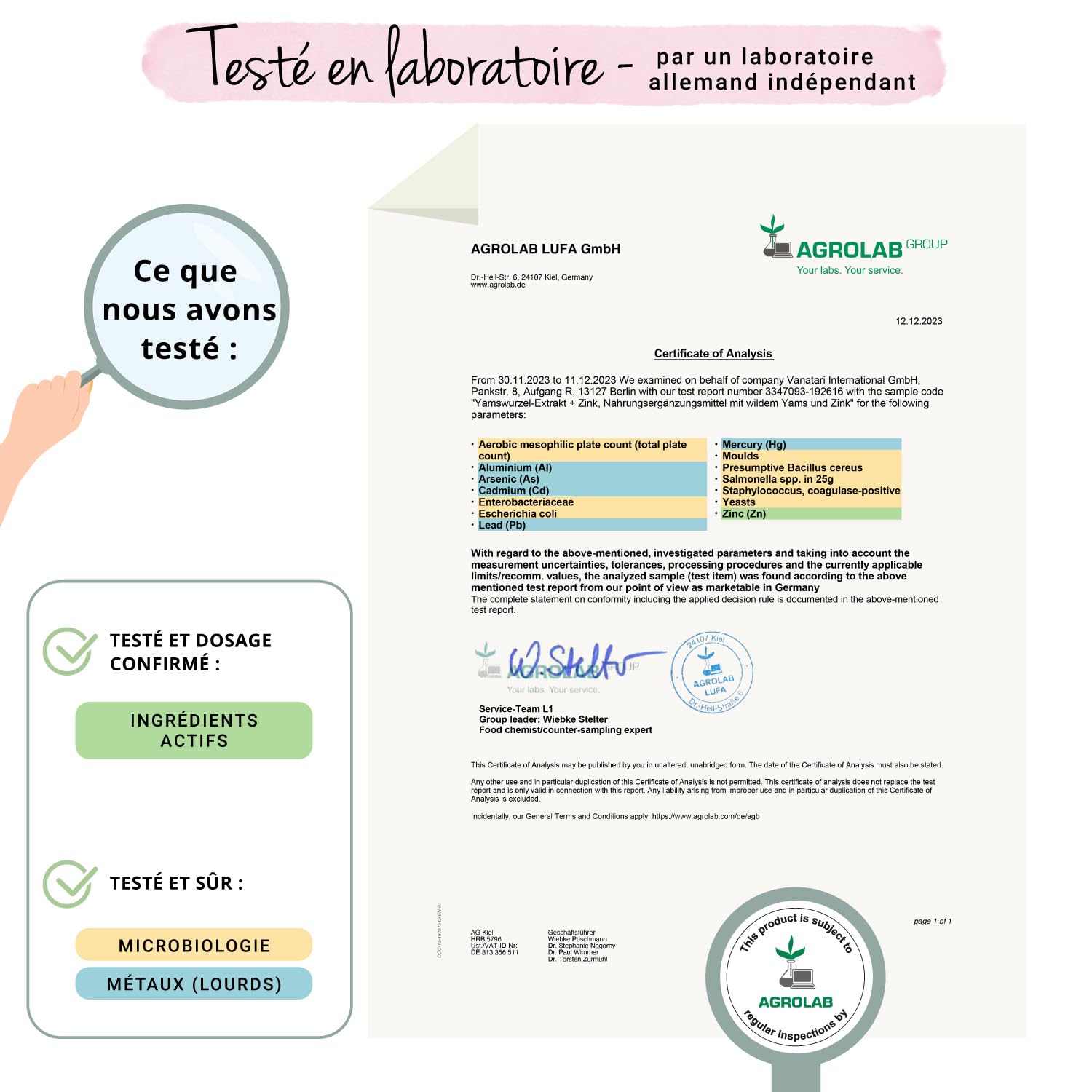 Igname Sauvage | Avec Zinc | Extrait Fortement Dosé : 1000 mg | 20% Diosgénine | 120 Gélules | SANS ADDITIFS et VEGAN | Vegavero®