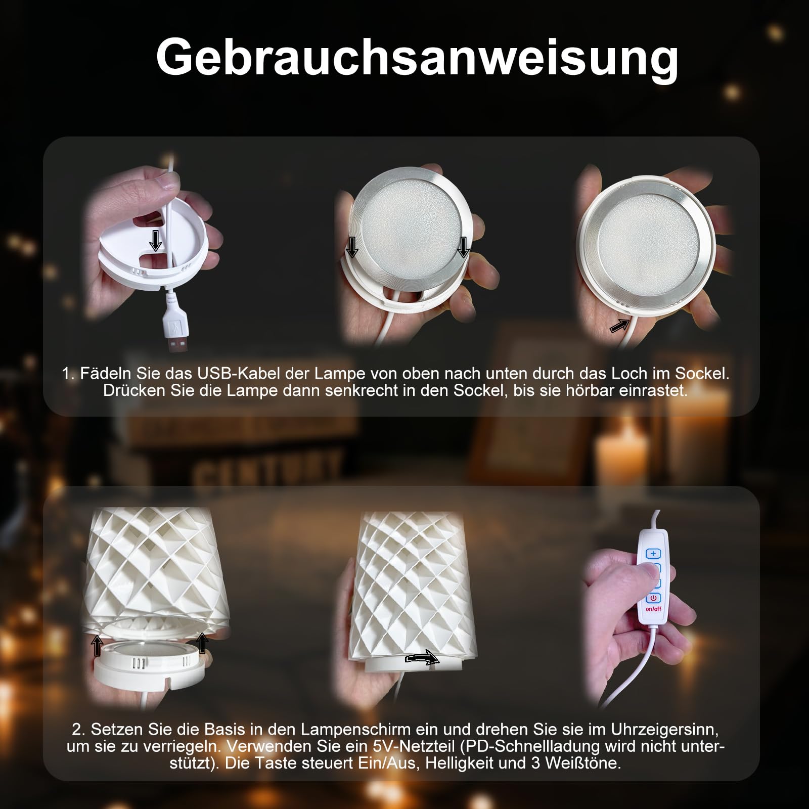 10 Stück LED Lampen-Set 001 für Bambu Lab LED Lamp Kit 001, LED Licht Kit für 3D-Drucker Lampen, LED Lampe kompatibel mit Bambulab P2S/P1P/X1C, 5V USB LED-Beleuchtungsset für Makerworld