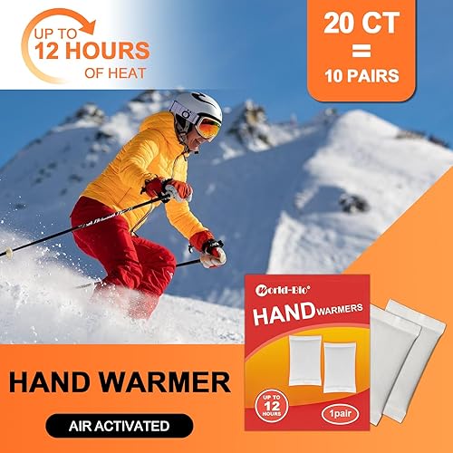 Miniatura 9 de World-BIO - Calentadores de manos desechables  102040 pares, 20 pares de calentadores de pies y 30 paquetes de calentadores de cuerpo con respaldo