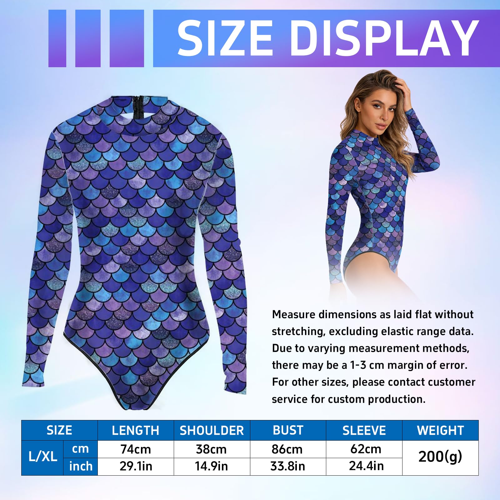 Costume da bagno da donna a forma di sirena, costume da bagno con scaglie di pesce, per carnevale e giochi di ruolo