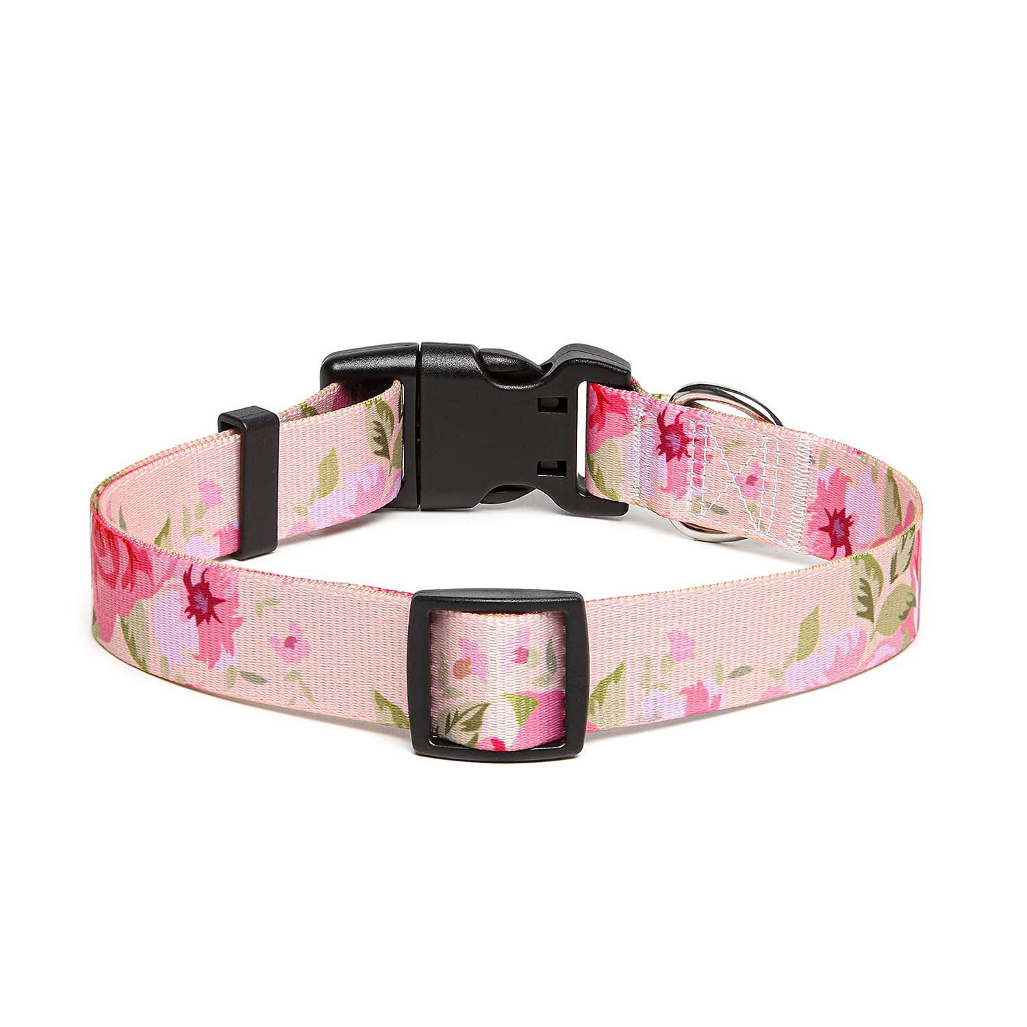 Adjustable Dog Collar with Patterns, Ultra Comfy Soft Nylon Breathable Pet Collar for Small Medium Large Dogs (L, Floral Orange) — view 183