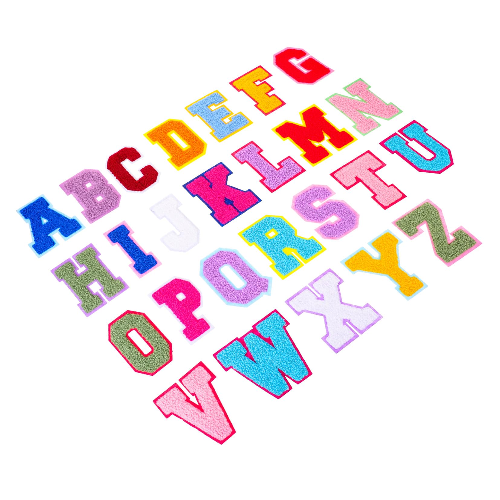 Angoily 4 Set Toppe Termoadesive Per Cucito Su Tessuti Patch Adesivi Per Decorazioni Diy Adesivi Per Vestiti Borse E Accessori 52 Pezzi*4