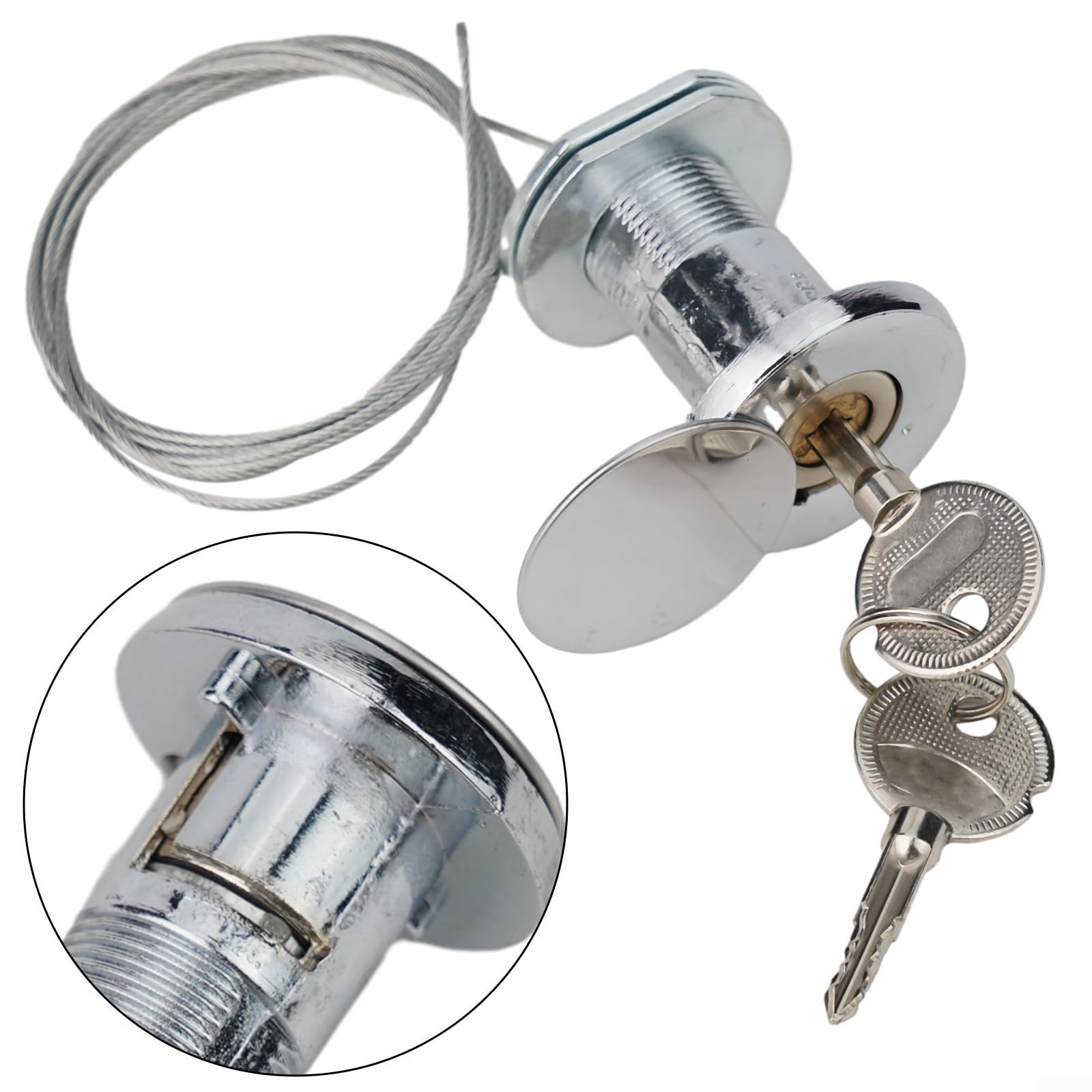 Set di serrature a sgancio rapido per porte da garage, con chiavi, kit di blocco di emergenza per porte da garage, struttura in metallo per tutte le serrature a battente