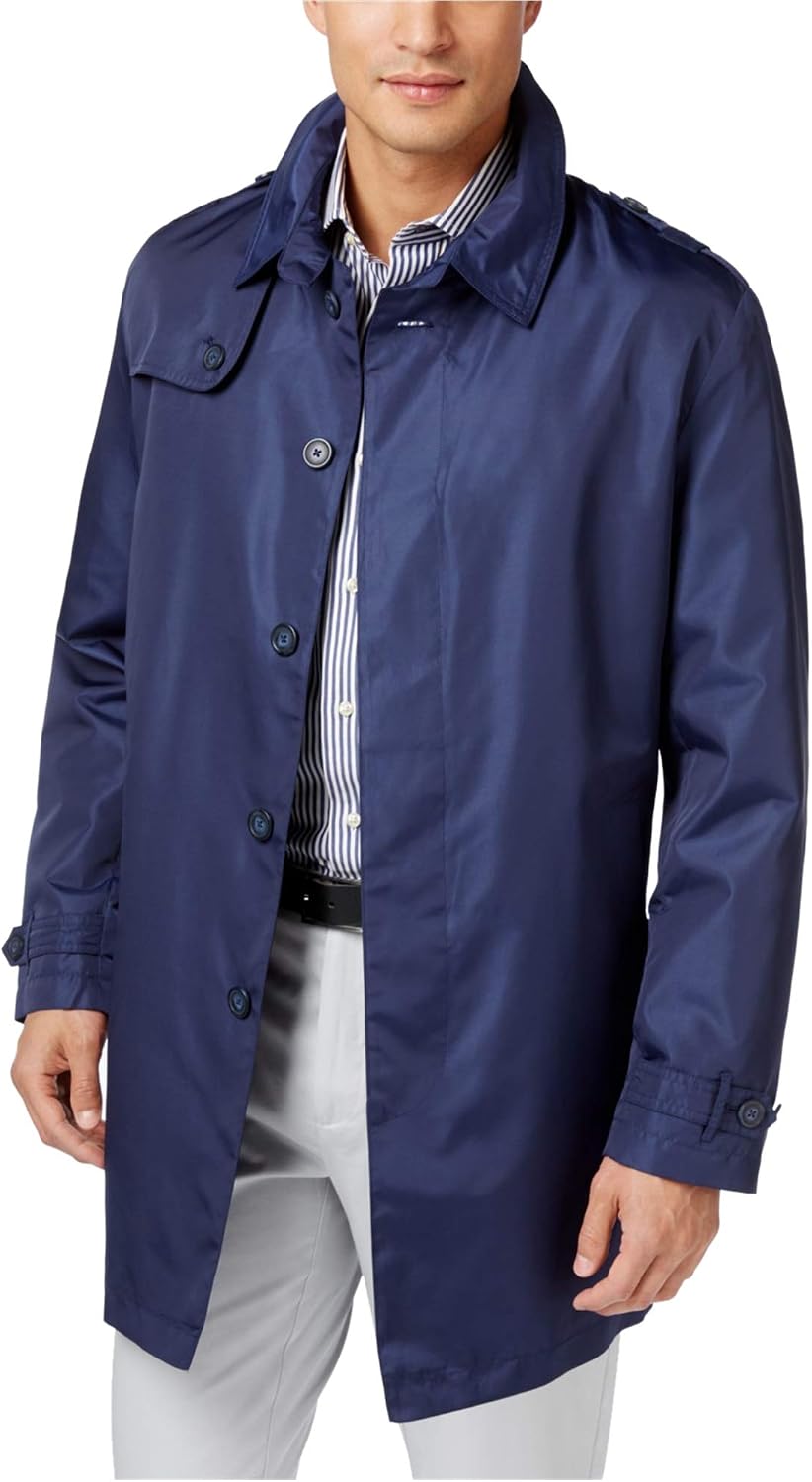 Tommy Hilfiger Mens Fletch Solid Raincoat