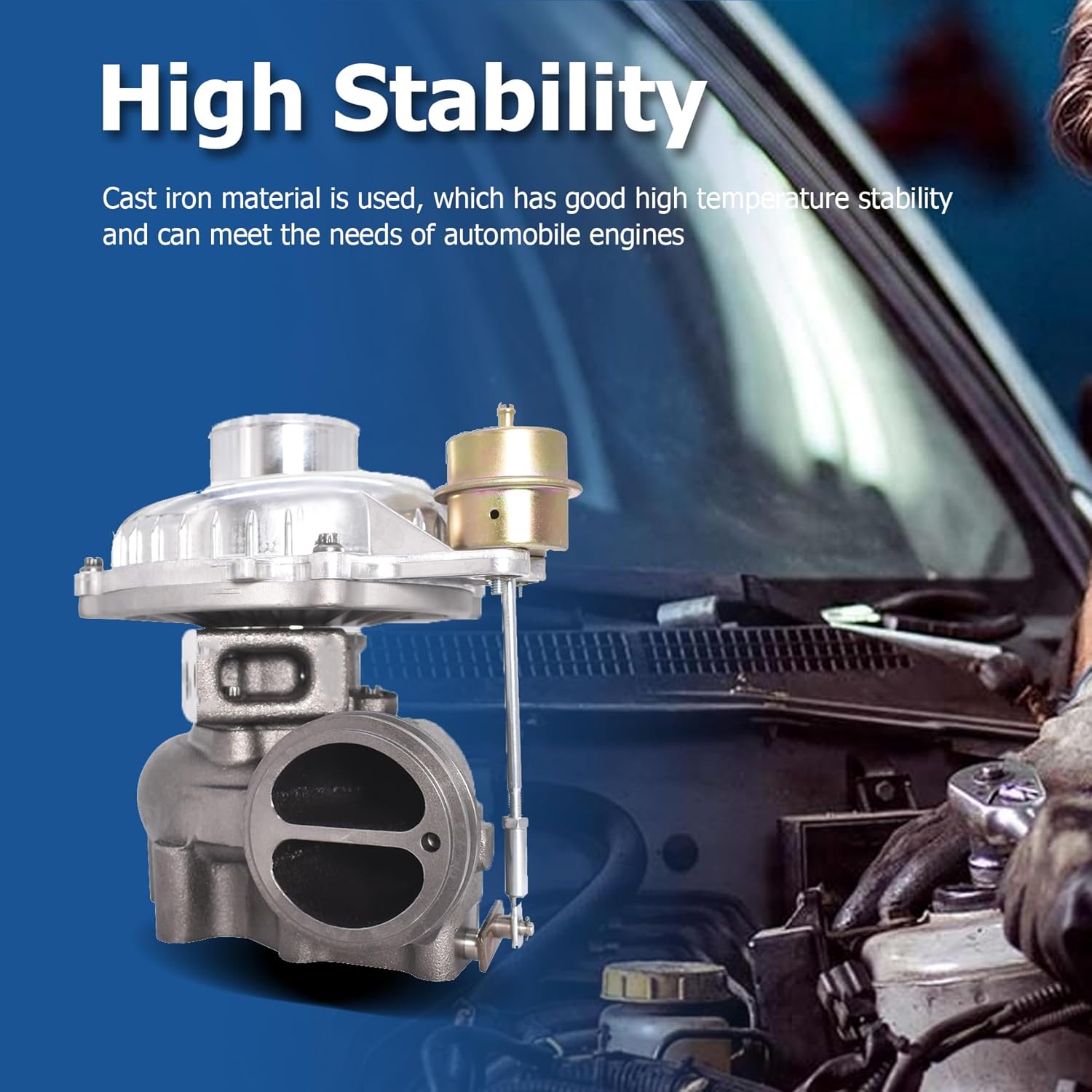 WFLNHB GTP38 Turbo 1831339C91 Turbocharger Replacement for Powerstroke Diesel F250 F350 7.3L 1998-1999 1825878C91 471128-9010