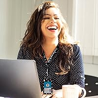 Vista 8 de Giancomics Black ID Badge Holder with Lanyard, Lanyards for ID Badges with Badge Reel Retractable Heavy Duty, Lanyard with ID Holder Keychain Clip