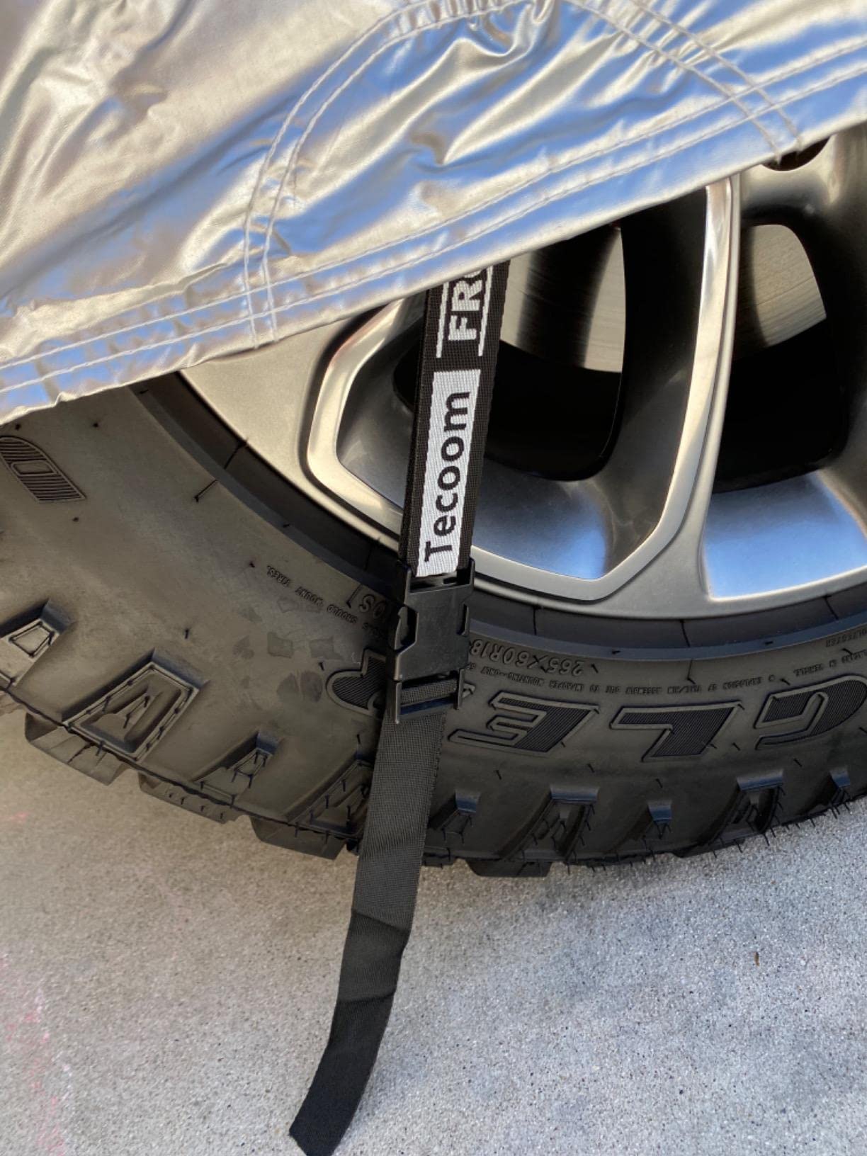 Tecoom 600D Heavy Duty Multiple Layers Car Cover Waterproof All Weather Fit for Ford Crown Victoria Cadillac DTS — view 9