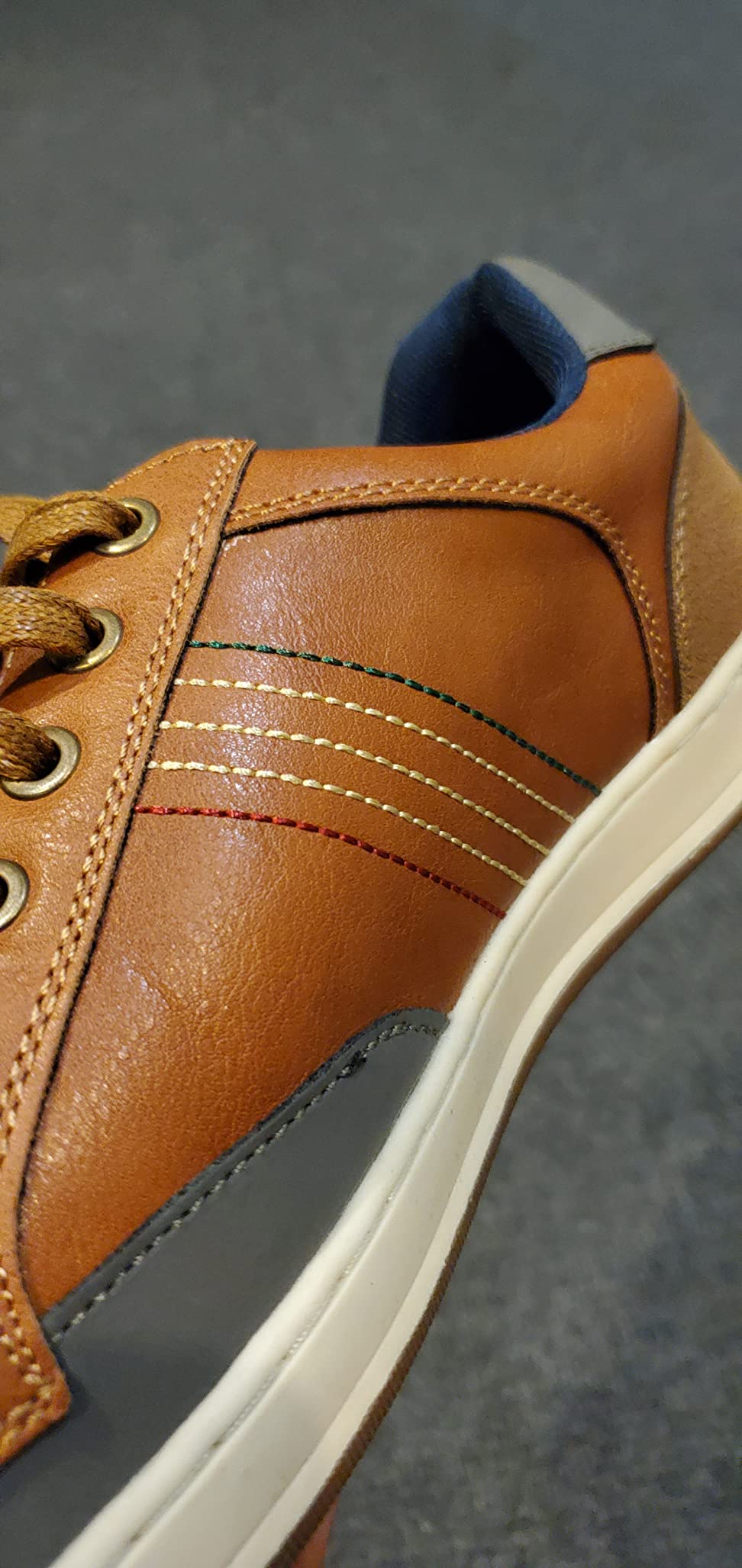 11/mo Finance Jousen Men's Fashion Sneakers 3 Eyelets Simple Style Casual Shoes Buy Now