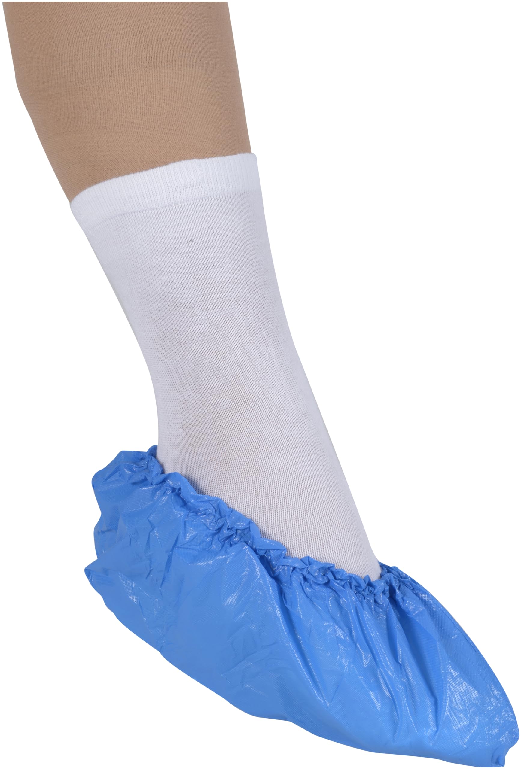 ABENA Shoe Cover | Extra Large Measuring 41x15cm | Blue Non-Sterile Single Use Shoe Covers Disposable | Durable Disposable Shoe Covers | Anti-Slip Boot Cover and Shoe Protector