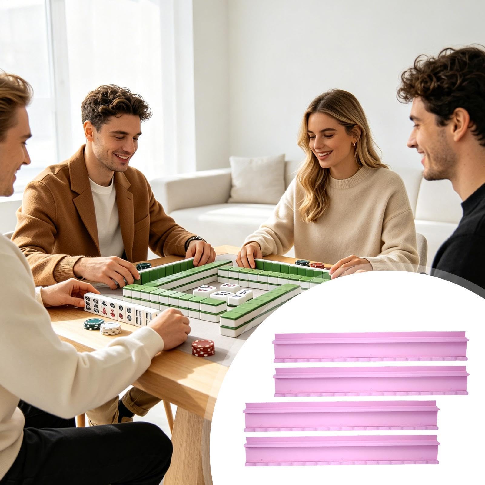 Stojaki Mahjong Przenośne Antypoślizgowe | Akcesoria Do Stojaków Mahjong Na Podróże, Kemping, Piknik, Spotkania Towarzyskie, Przyjęcia, Do Domu I Szkoły, Na Wakacje
