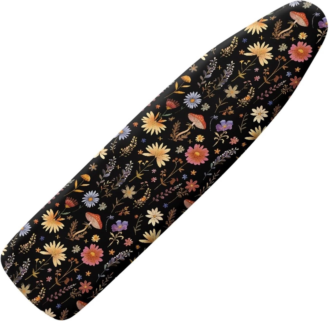 Flowers Ironing Board Cover,16"x55" Standard Ironing Board Cover with Elastic Edge and Hook and Loop Fasteners, Scorch & Stain Resistant, Polyester Home Ironing Board Covers, Blush Floral Wash