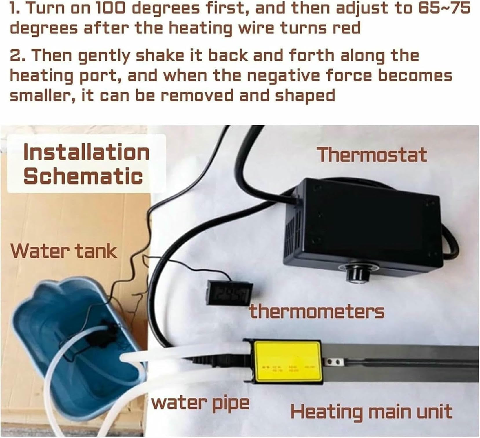 Macchina piegatrice a caldo elettrica per acrilico, macchina piegatrice per strisce di plastica in PVC con riscaldatore acrilico, spessore di riscaldamento da 1 a 6 mm, per la produzione di insegne~/