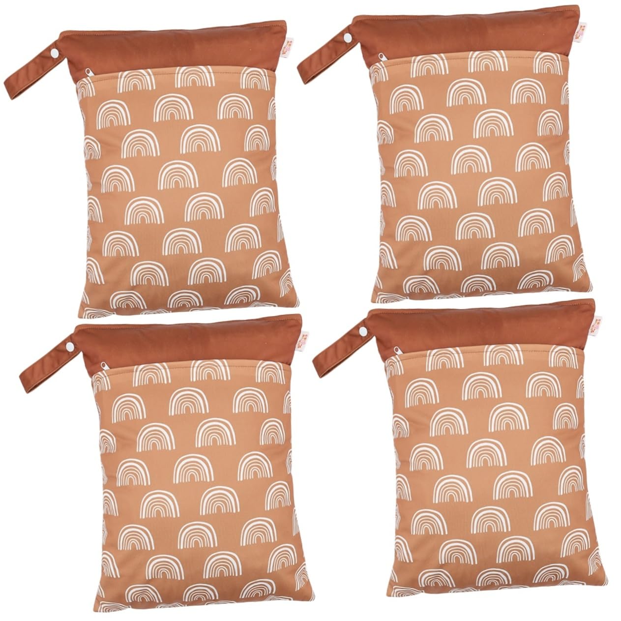 TOYANDONA 4 Piezas Bolsa Mojada Bolsas Organizadoras De Pañales Bolsa Seca Mojada Sacos De Pañales Esenciales De La Bolsa De Pañales Tienda De Cuna Pañal De Bebe Nórdico Tela Bebé