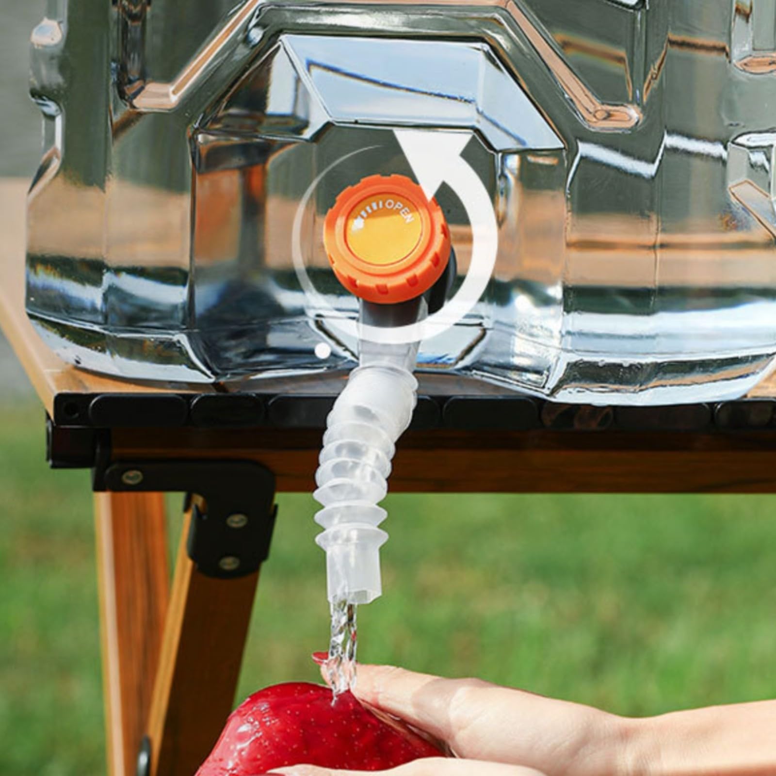 Bidon D'eau Traparent Réservoir D'eau Portable, Conteneur, pr Activités Plein Air, 20L