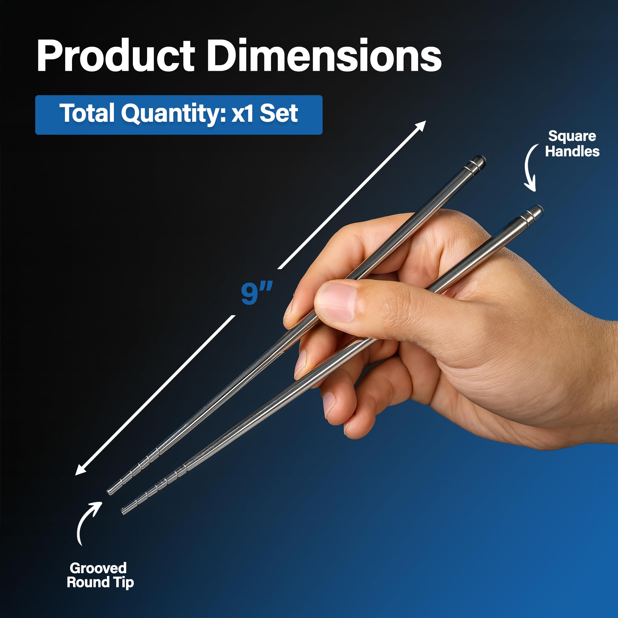Titanium Chopsticks - Lightweight & Durable -4 Titanium Chopsticks - Lightweight & Durable -4