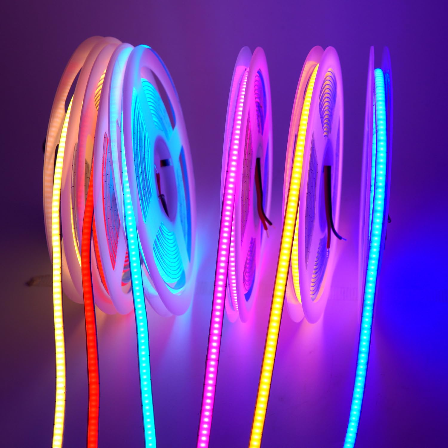5mm COB LED Strip,12V 4000K 400LEDs/m RA>90 High CRI LED Tape Light,Multiple color,16.4FT 2000LEDs IP30 COB LED Light for Indoor House Kitchen Room (Natural White 4000K