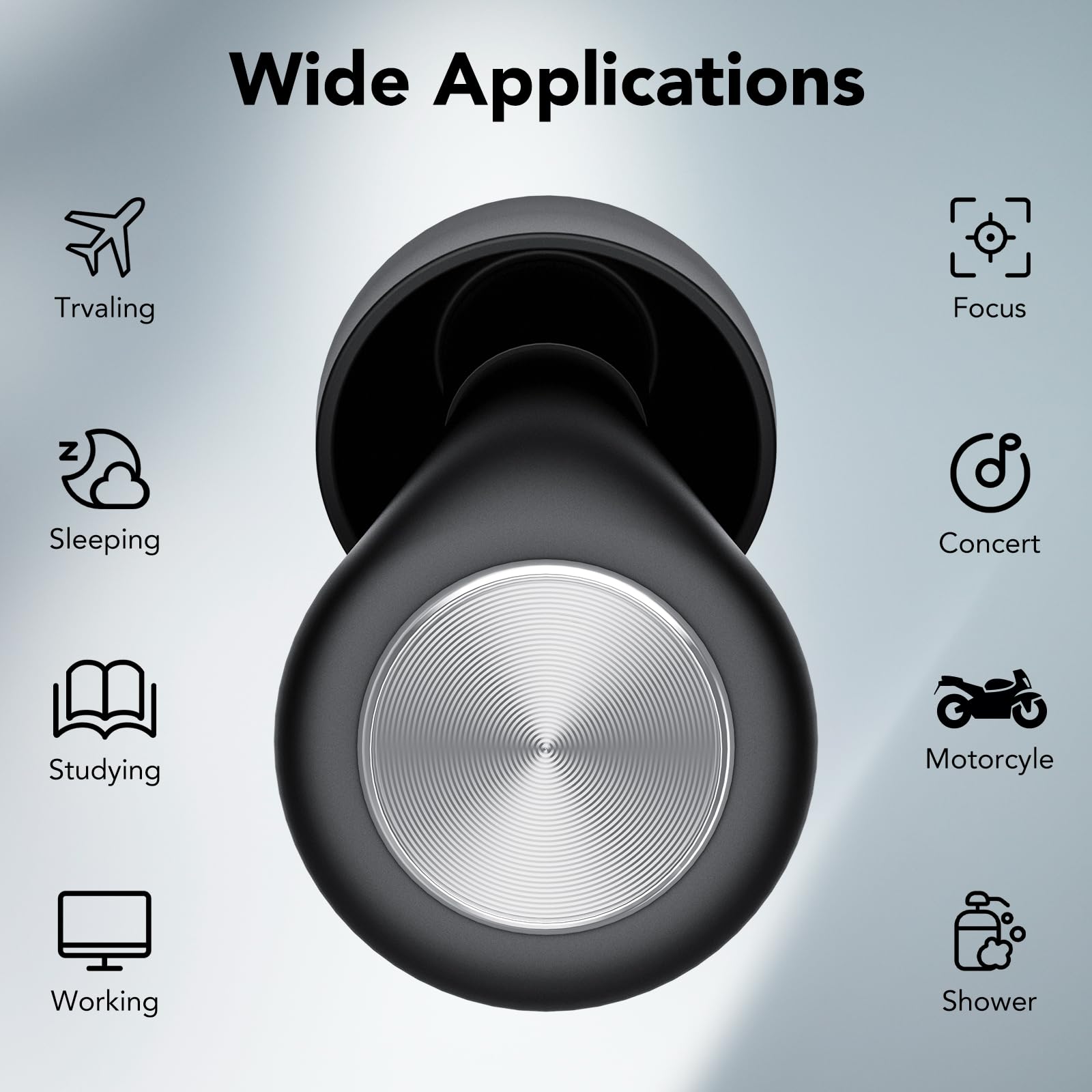 2026 Tapones para los oídos para dormir, protección auditiva reutilizable de 45 dB, tapones para los oídos para dormir, tapones para los oídos suaves y cómodos para dormir, viajes, concentración
