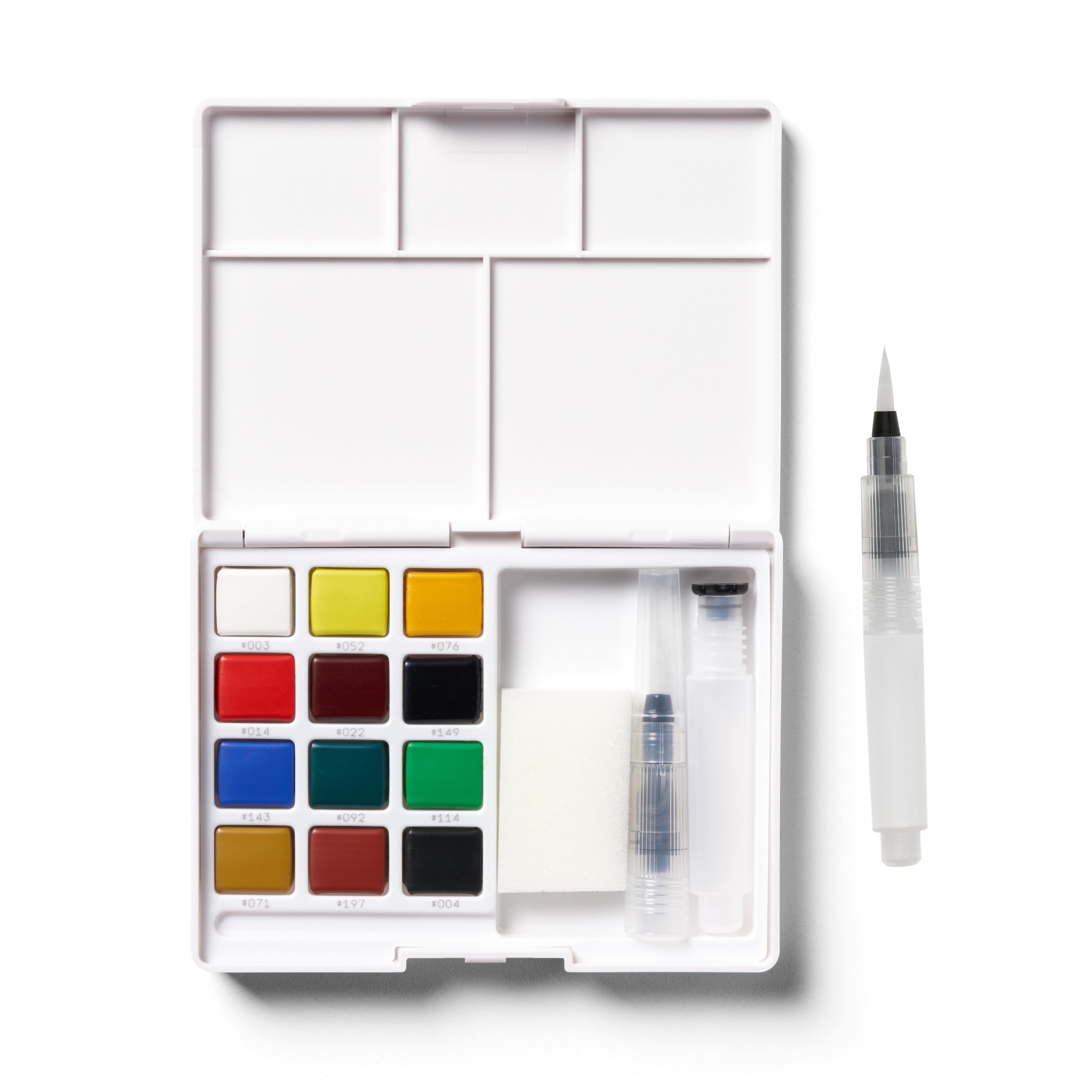 SAKURA XCNW-12H XNCW-12H, 12 Assorted Watercolors Field Sketch Set with Brush