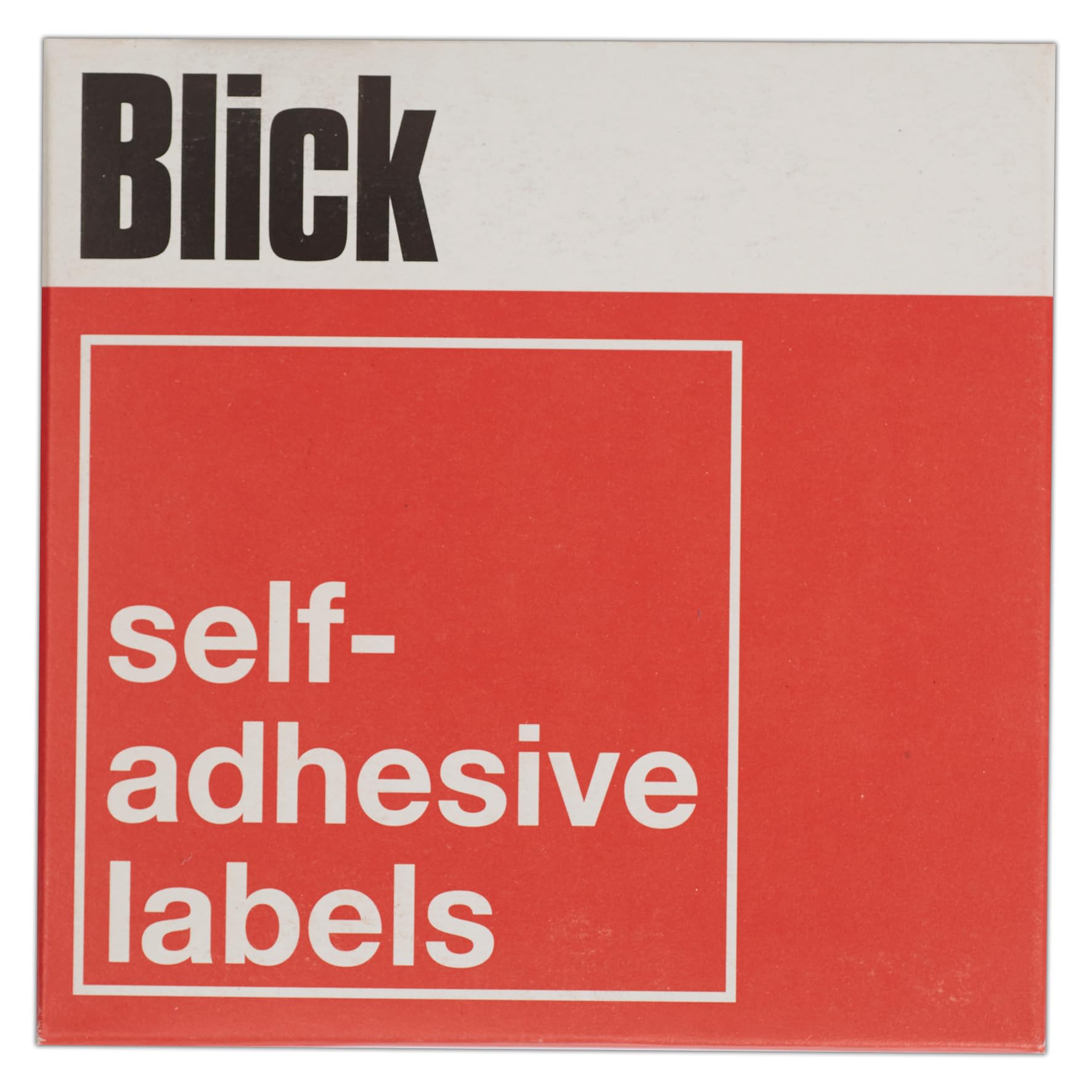 Blick Labels, White, Self Adhesive Stickers Dispenser Pack, Rectangular, 19mm x 38mm, 800 Labels, for Home, Office, Family, School, Holiday Calendar Organising, Planner, Rewards Chart, Colour Coding — image 1