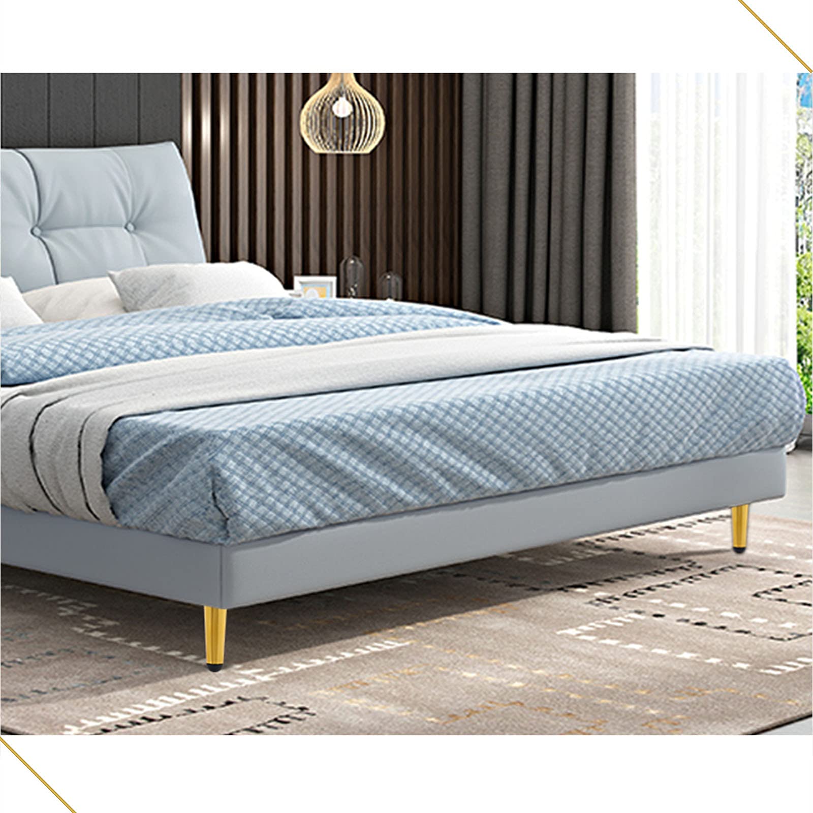 Nogi zamienne Niture, metalowe nogi stołowe DIY, stożkowe nóżki Niture z antypoślizgowymi gumowymi podkładkami, do szafki RTV, sofy, szafki łazienkowej, stolika kawowego, łóżka, biurka/Średn