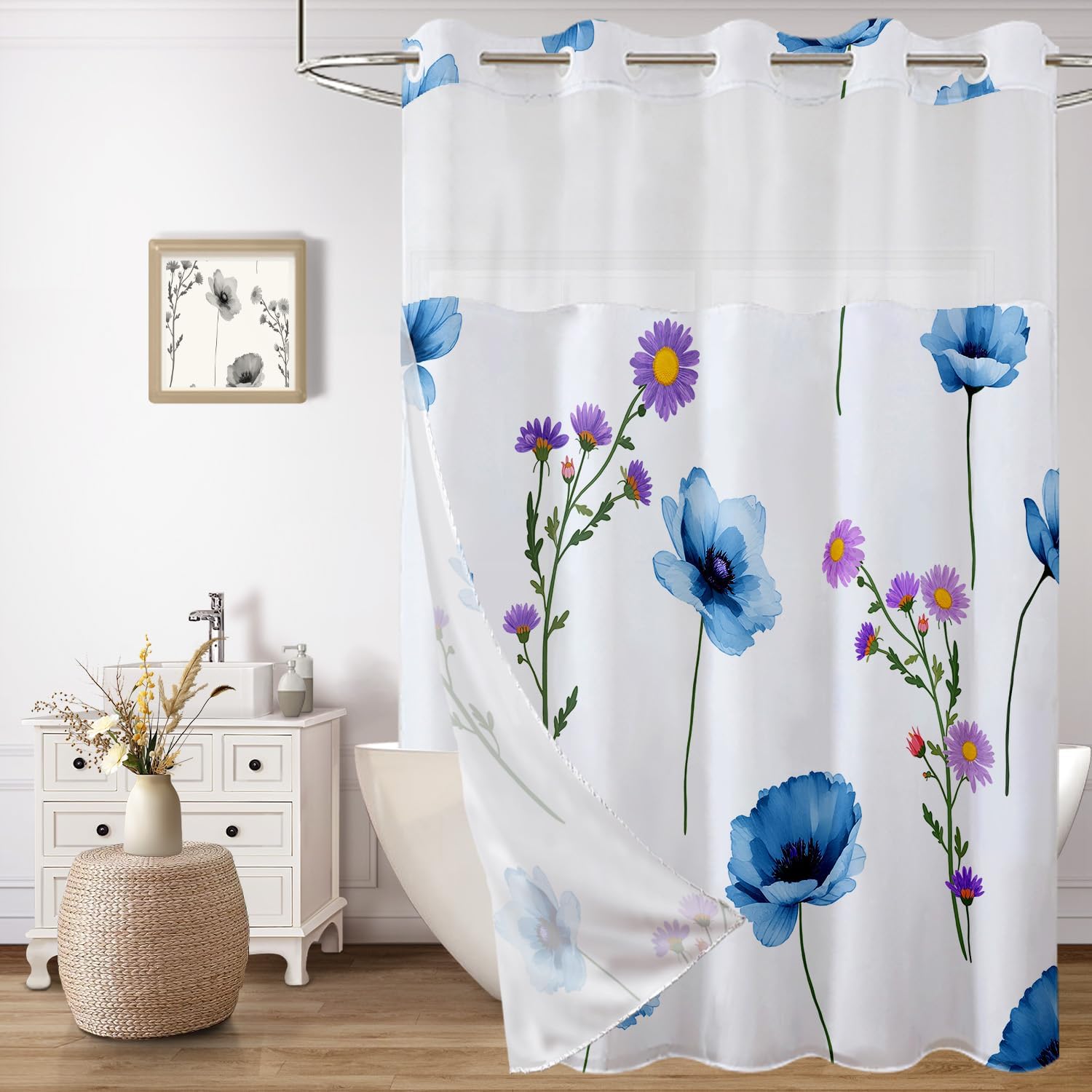 Emerald Blossoms Shower Curtain NCU0LDH462