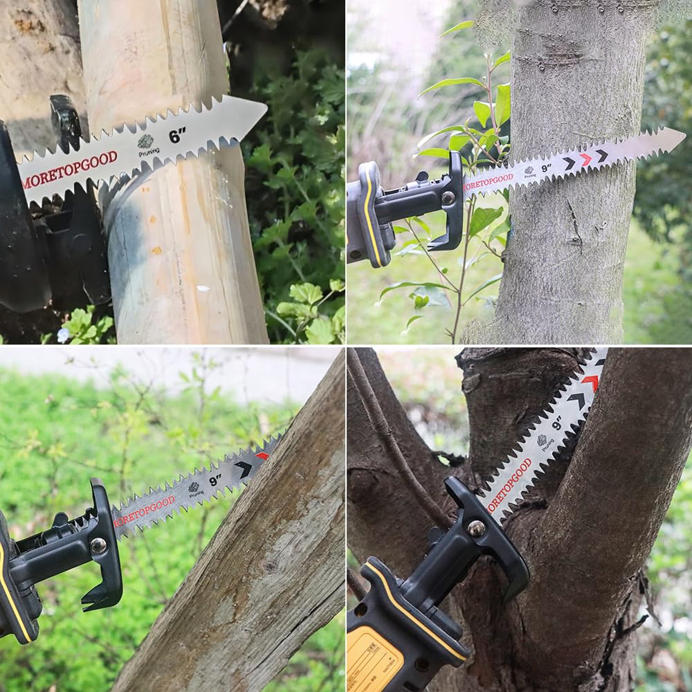 Lame per sega alternativa, a denti doppi, 30,5 cm, lame sostituibili 5TPI per potatura del legno, lame giapponesi adatte per il taglio degli alberi (confezione da 5)