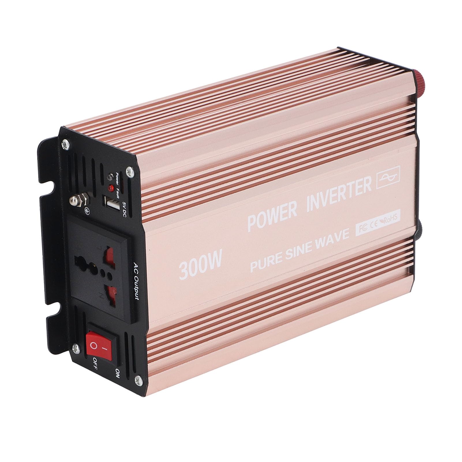 Generic Inversor de Coche de Onda Sinusoidal Pura, Salida de 220 V, Inversor de Onda Sinusoidal Pura, Impulso Robusto, Alta Eficiencia para Vacaciones (24V a 220V)