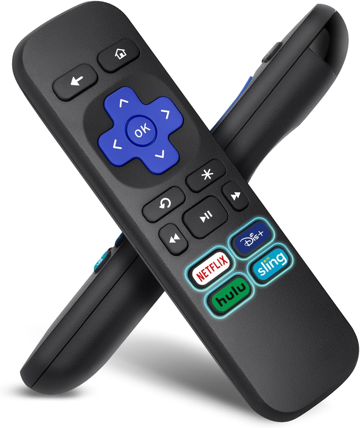 Remote for Roku Express, Premiere, 1, 2, 3, 4 (HD, LT, XS, XD) - NOT for Roku Stick, TV or Game