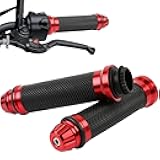 DREAMIZER 7/8 Handlebar Grips Non-Slip Motorcycle Grip w/Throttle Handle Grips Cable Clamp Compatible with Harley Honda Yamaha and More